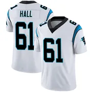 Men's Nike Carolina Panthers Aaron Hall White Vapor Untouchable Jersey - Limited
