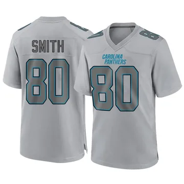 Men's Nike Carolina Panthers Ainias Smith Gray Atmosphere Fashion Jersey - Game
