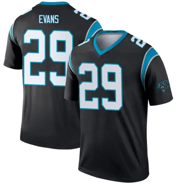 Men's Nike Carolina Panthers Akayleb Evans Black Jersey - Legend