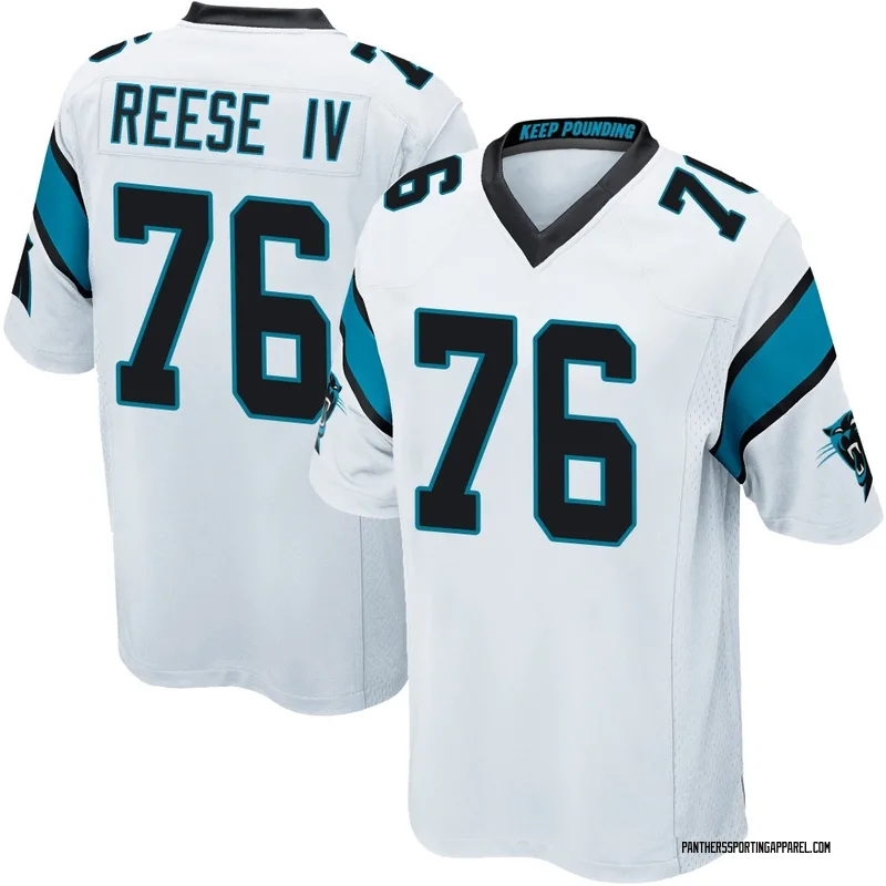 Men's Nike Carolina Panthers Albert Reese IV White Jersey - Game