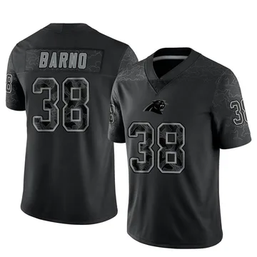 Men's Nike Carolina Panthers Amare Barno Black Reflective Jersey - Limited