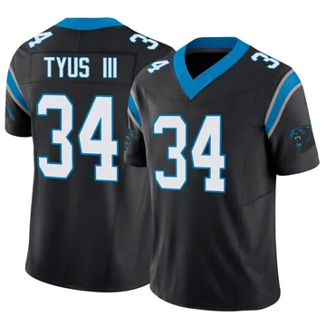 Men's Nike Carolina Panthers Anthony Tyus III Black Vapor F.U.S.E. Jersey - Limited