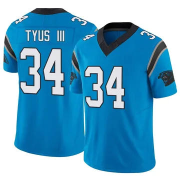 Men's Nike Carolina Panthers Anthony Tyus III Blue Vapor F.U.S.E. Jersey - Limited