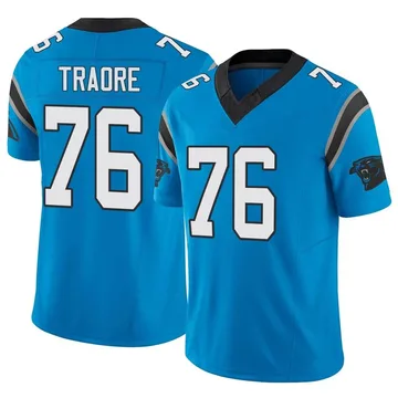 Men's Nike Carolina Panthers Badara Traore Blue Vapor F.U.S.E. Jersey - Limited