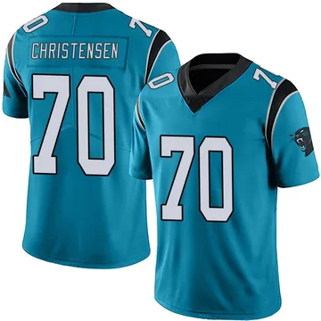 Men's Nike Carolina Panthers Brady Christensen Blue Alternate Vapor Untouchable Jersey - Limited