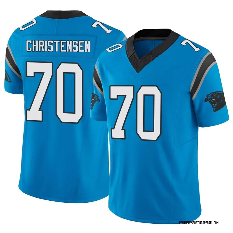 Men's Nike Carolina Panthers Brady Christensen Blue Vapor F.U.S.E. Jersey - Limited