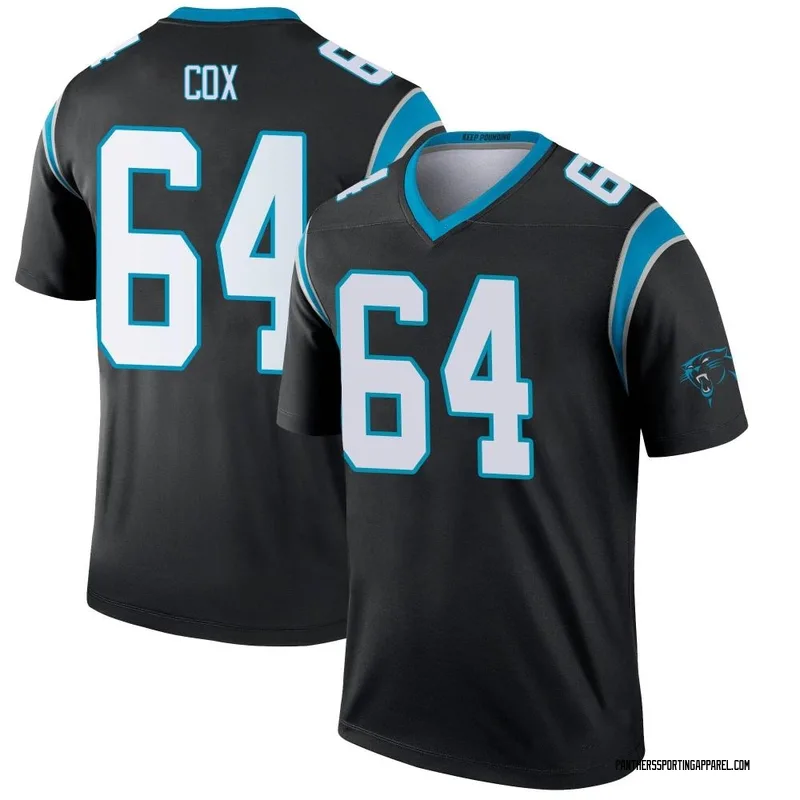 Men's Nike Carolina Panthers Bryan Cox Black Jersey - Legend