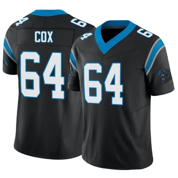 Men's Carolina Panthers Bryan Cox Black Vapor F.U.S.E. Jersey - Limited