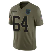 Men's Nike Carolina Panthers Bryan Cox Olive 2025 Salute to Service Jersey - Limited