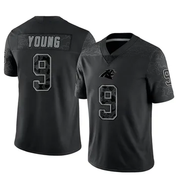 Men's Nike Carolina Panthers Bryce Young Black Reflective Jersey - Limited