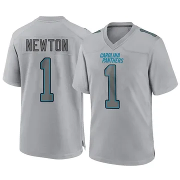 Men's Carolina Panthers Cam Newton Gray Atmosphere Fashion Jersey - Game
