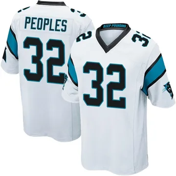 Men's Nike Carolina Panthers Camerun Peoples White Jersey - Game