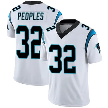Men's Nike Carolina Panthers Camerun Peoples White Vapor Untouchable Jersey - Limited