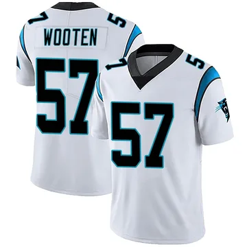 Men's Nike Carolina Panthers Chandler Wooten White Vapor Untouchable Jersey - Limited