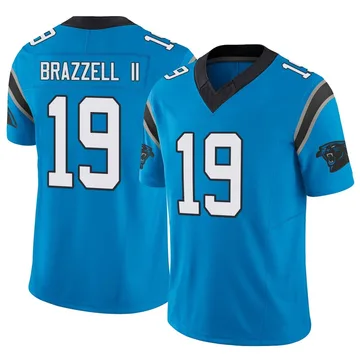 Men's Nike Carolina Panthers Chris Brazzell II Blue Vapor F.U.S.E. Jersey - Limited