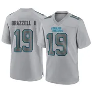Men's Nike Carolina Panthers Chris Brazzell II Gray Atmosphere Fashion Jersey - Game