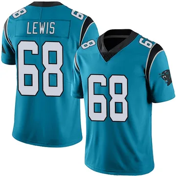 Men's Nike Carolina Panthers Damien Lewis Blue Alternate Vapor Untouchable Jersey - Limited