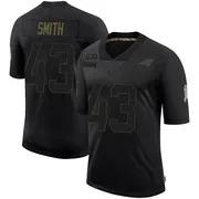 Men's Nike Carolina Panthers DeVonta Smith Black 2020 Salute To Service Jersey - Limited
