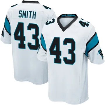 Men's Nike Carolina Panthers DeVonta Smith White Jersey - Game