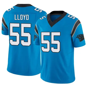 Men's Nike Carolina Panthers Devin Lloyd Blue Vapor F.U.S.E. Jersey - Limited