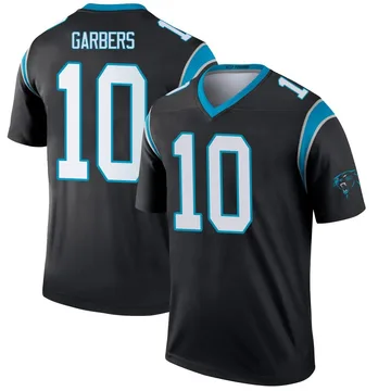 Men's Nike Carolina Panthers Ethan Garbers Black Jersey - Legend