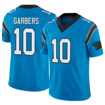 Men's Nike Carolina Panthers Ethan Garbers Blue Vapor F.U.S.E. Jersey - Limited