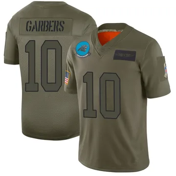 Men's Nike Carolina Panthers Ethan Garbers Camo 2019 Salute to Service Jersey - Limited