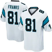 Men's Nike Carolina Panthers Feleipe Franks White Jersey - Game