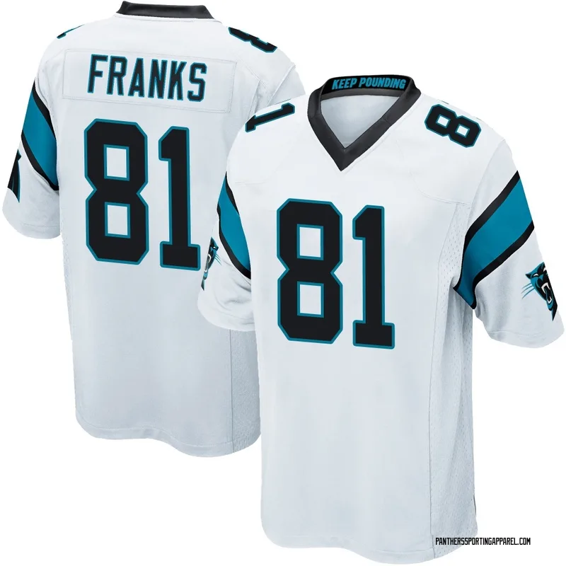 Men's Nike Carolina Panthers Feleipe Franks White Jersey - Game