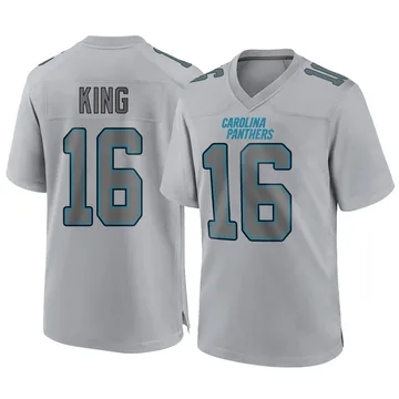 Men's Nike Carolina Panthers Haynes King Gray Atmosphere Fashion Jersey - Game
