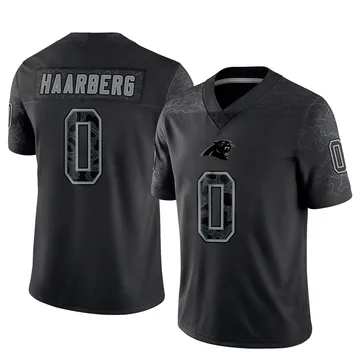 Men's Nike Carolina Panthers Heinrich Haarberg Black Reflective Jersey - Limited