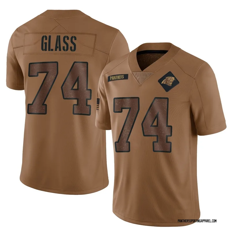 Men's Nike Carolina Panthers Isaia Glass Brown 2023 Salute To Service Jersey - Limited