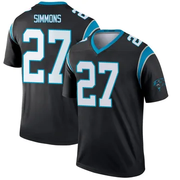 Men's Nike Carolina Panthers Isaiah Simmons Black Jersey - Legend