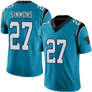 Men's Nike Carolina Panthers Isaiah Simmons Blue Alternate Vapor Untouchable Jersey - Limited