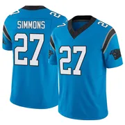Men's Nike Carolina Panthers Isaiah Simmons Blue Vapor F.U.S.E. Jersey - Limited
