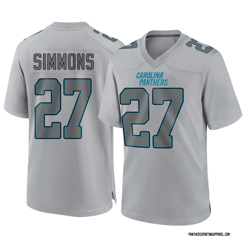 Men's Nike Carolina Panthers Isaiah Simmons Gray Atmosphere Fashion Jersey - Game