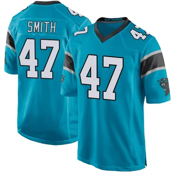 Men's Nike Carolina Panthers Isaiah Smith Blue Alternate Jersey - Game