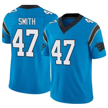 Men's Nike Carolina Panthers Isaiah Smith Blue Vapor F.U.S.E. Jersey - Limited
