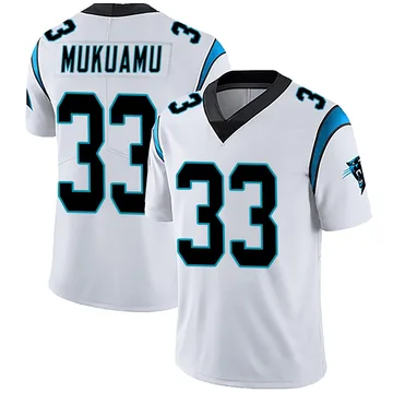 Men's Nike Carolina Panthers Israel Mukuamu White Vapor Untouchable Jersey - Limited