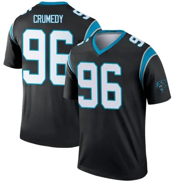 Men's Nike Carolina Panthers Jaden Crumedy Black Jersey - Legend