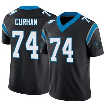 Men's Nike Carolina Panthers Jake Curhan Black Vapor F.U.S.E. Jersey - Limited