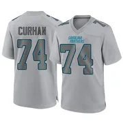 Men's Nike Carolina Panthers Jake Curhan Gray Atmosphere Fashion Jersey - Game