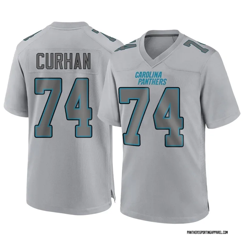 Men's Nike Carolina Panthers Jake Curhan Gray Atmosphere Fashion Jersey - Game