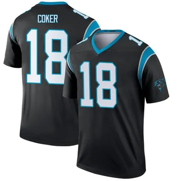 Men's Nike Carolina Panthers Jalen Coker Black Jersey - Legend