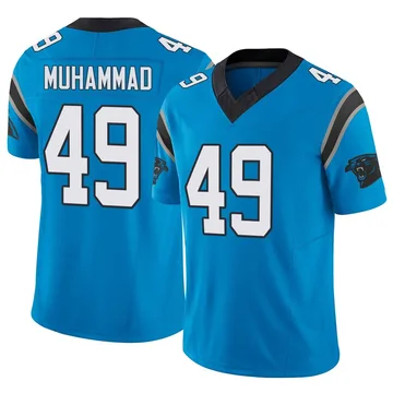 Men's Nike Carolina Panthers Jamil Muhammad Blue Vapor F.U.S.E. Jersey - Limited