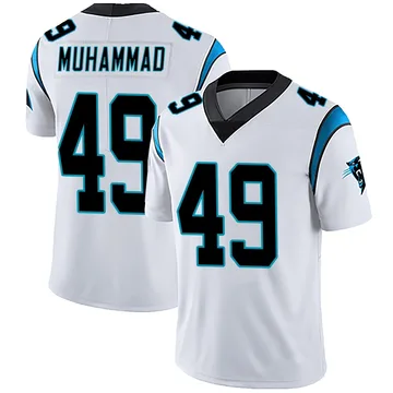 Men's Nike Carolina Panthers Jamil Muhammad White Vapor Untouchable Jersey - Limited