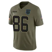 Men's Nike Carolina Panthers Ja'seem Reed Olive 2025 Salute to Service Jersey - Limited