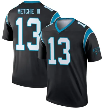 Men's Nike Carolina Panthers John Metchie III Black Jersey - Legend