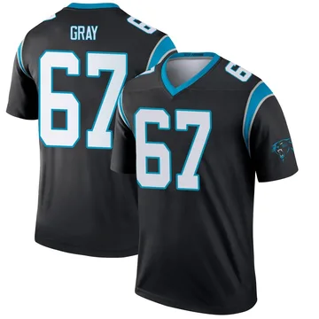 Men's Nike Carolina Panthers Joshua Gray Black Jersey - Legend