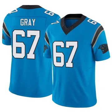 Men's Nike Carolina Panthers Joshua Gray Blue Vapor F.U.S.E. Jersey - Limited